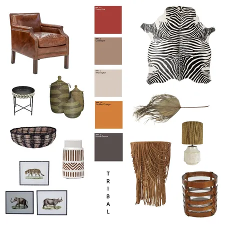 Tribal Mood Interior Design Mood Board by Ceilidh on Style Sourcebook
