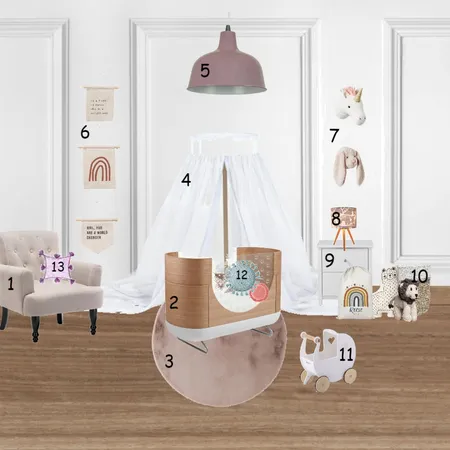 Modern Babies Room Interior Design Mood Board by Designer on Style Sourcebook