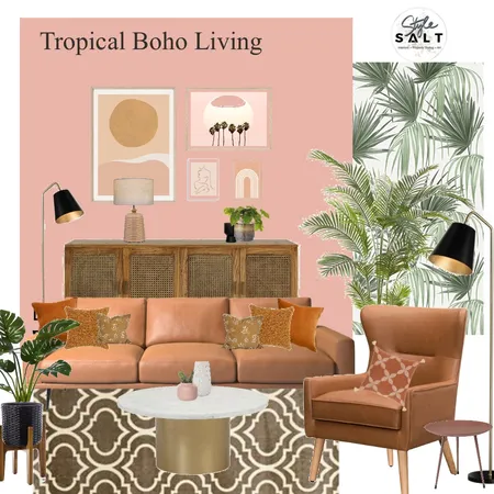 Tropical Boho Interior Design Mood Board by Style SALT on Style Sourcebook