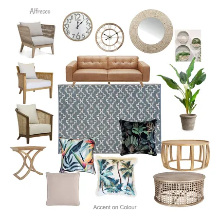 Alfresco Interior Design Mood Board by Accent on Colour on Style Sourcebook