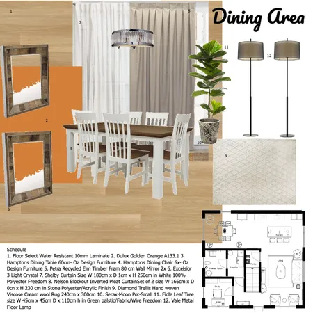 Dining Area Interior Design Mood Board by Jonna on Style Sourcebook