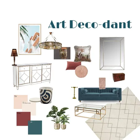 Art Deco-dant Interior Design Mood Board by Bernadette Crome on Style Sourcebook