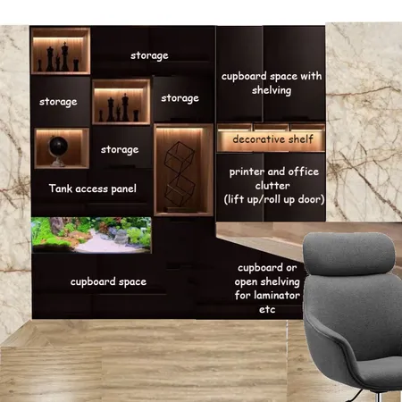 Eden Study Wall 1 Interior Design Mood Board by Colette on Style Sourcebook