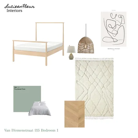 Van Diemenstraat 215 Bedroom 1 Interior Design Mood Board by 215 Design on Style Sourcebook