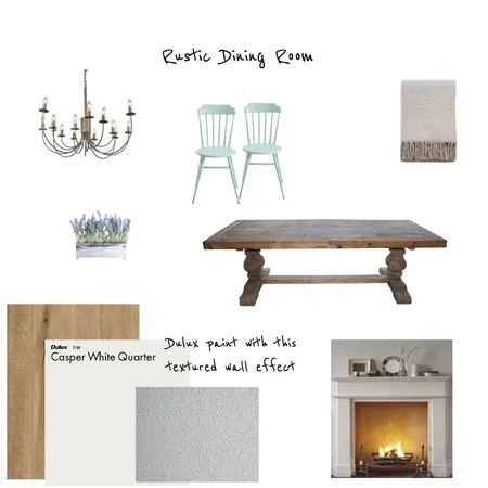 Rustic Country Dining Room Interior Design Mood Board by Bella on Style Sourcebook