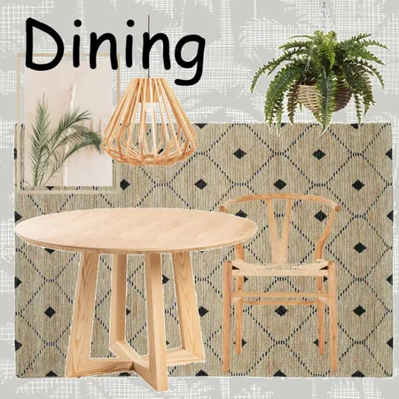 Bohemian dining Interior Design Mood Board by KatieRandallInteriors on Style Sourcebook