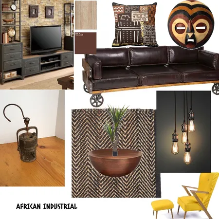 Industrial living room Interior Design Mood Board by Tcsmith on Style Sourcebook