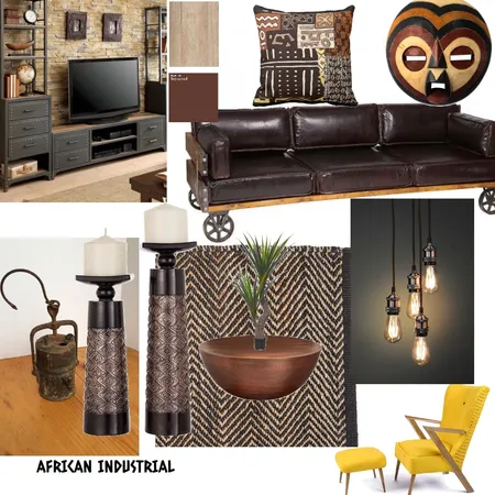 Industrial living room Interior Design Mood Board by Tcsmith on Style Sourcebook