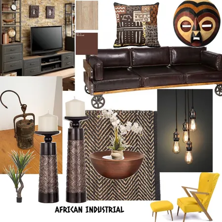 Industrial living room Interior Design Mood Board by Tcsmith on Style Sourcebook