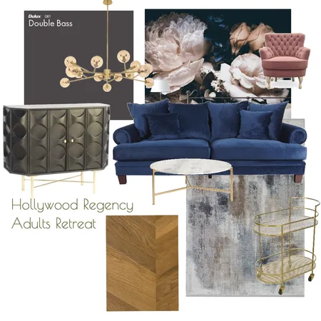 Hollywood Regency - Adults Retreat Interior Design Mood Board by fleurwalker on Style Sourcebook