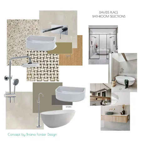 DAVIDS PLACE BATHROOM SELECTIONS Interior Design Mood Board by Briana Forster Design on Style Sourcebook