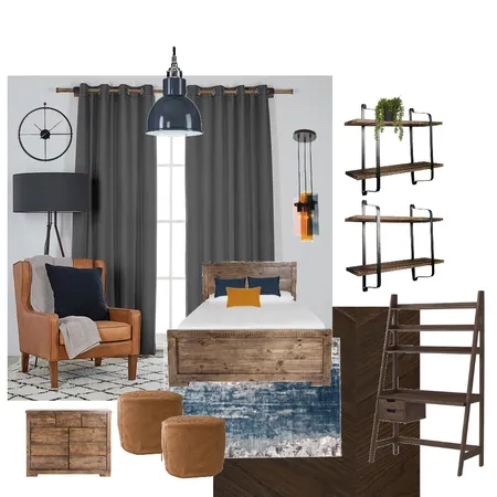 Teen Boy’s bedroom Interior Design Mood Board by M.Design on Style Sourcebook
