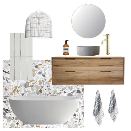 Terrazzo Bathroom Interior Design Mood Board by The Sanctuary Interior Design on Style Sourcebook