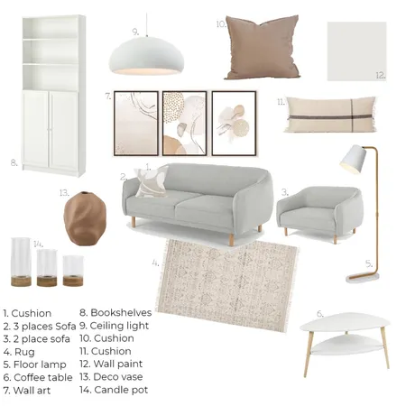 Carmen R living room Interior Design Mood Board by hele.bg on Style Sourcebook