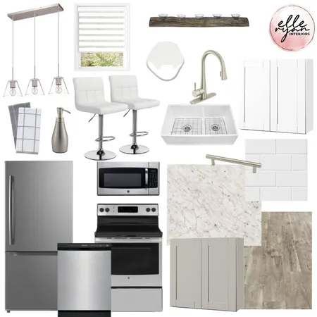 IDI - Mod 10 - Finkelstein - Kitchen Sample Board Interior Design Mood Board by Elle Ryan Interiors on Style Sourcebook