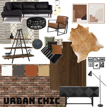 Urban Chic Interior Design Mood Board by MeghanDoug on Style Sourcebook