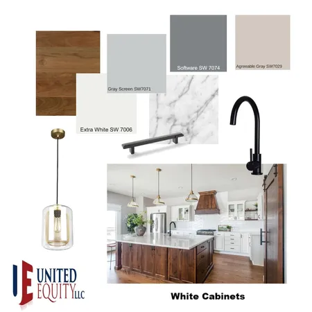 White Cabinets Interior Design Mood Board by United on Style Sourcebook