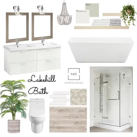 Lakehill Main Bathroom (option C) Interior Design Mood Board by Nis Interiors on Style Sourcebook