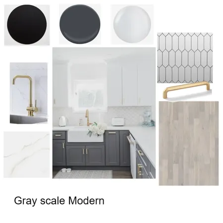 Grayscale Modern Interior Design Mood Board by DHDesigns on Style Sourcebook