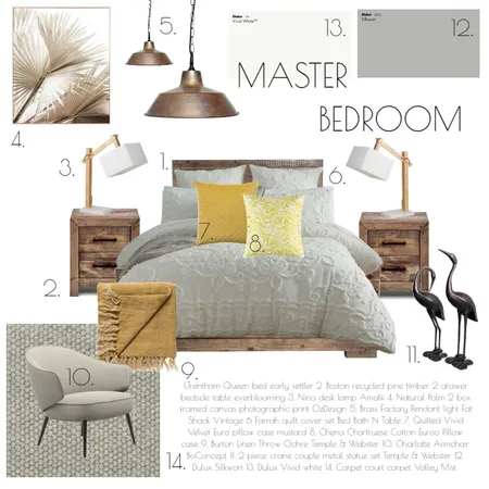 MASTER BEDROOM - TRIAD Interior Design Mood Board by eoreill2 on Style Sourcebook