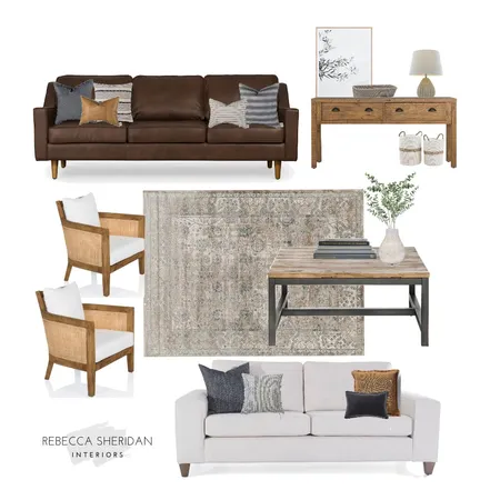 Relaxed Living Room Interior Design Mood Board by Sheridan Interiors on Style Sourcebook