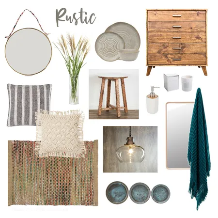 Rustic Inspiration Interior Design Mood Board by Bella Living on Style Sourcebook