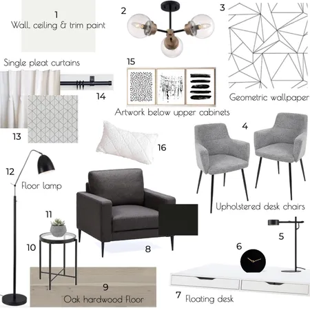 Module 9-study rm Interior Design Mood Board by KJ on Style Sourcebook