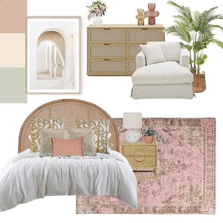 Boho Bedroom Interior Design Mood Board by Eliza Grace Interiors on Style Sourcebook