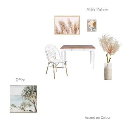 Mide's Bedroom & Office Interior Design Mood Board by Accent on Colour on Style Sourcebook