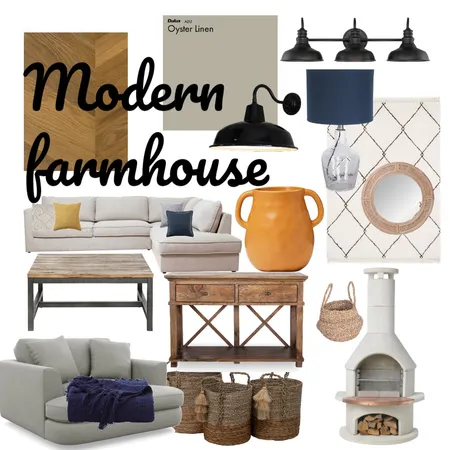 Modern Farmhouse Interior Design Mood Board by Elle on Style Sourcebook