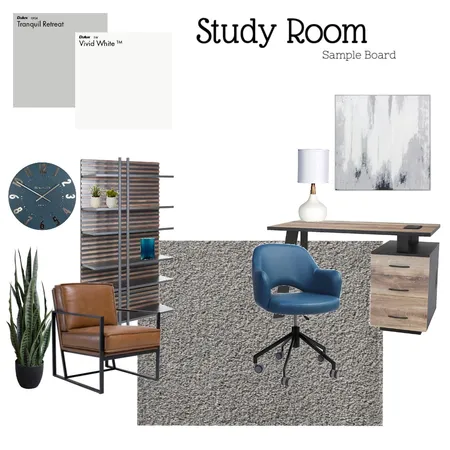 Study Room Interior Design Mood Board by katelynanderson05 on Style Sourcebook