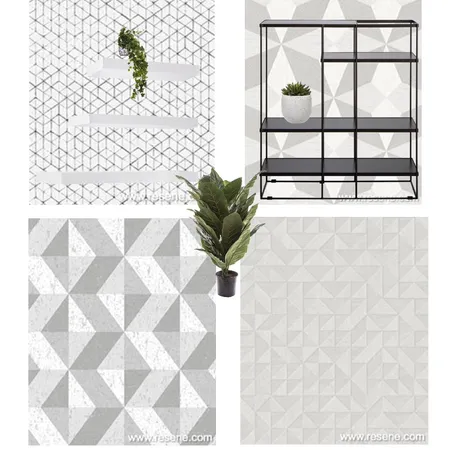 Richard's Office - Wall paper Interior Design Mood Board by CourtneyRianann on Style Sourcebook