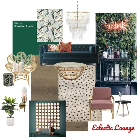 Eclectic Lounge Interior Design Mood Board by House of Serena Smith Designs on Style Sourcebook
