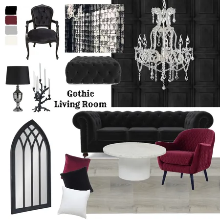 Gothic Interior Interior Design Mood Board by Farida Nassar Interiors on Style Sourcebook
