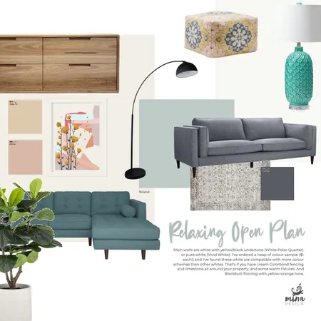 Relaxing Open Plan Interior Design Mood Board by mlg85 on Style Sourcebook