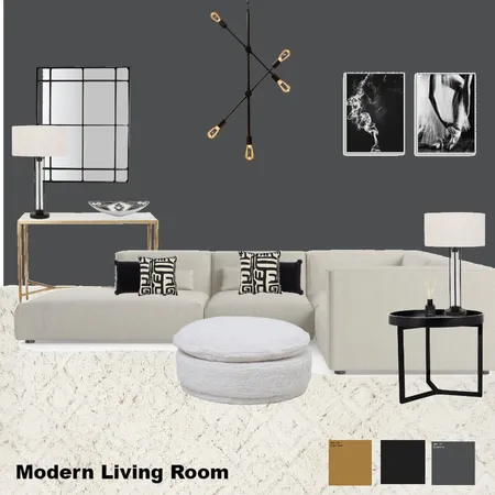 Modern Living Room Interior Design Mood Board by ElizabethBerry on Style Sourcebook