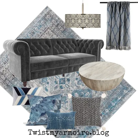 Gray Velvet Interior Design Mood Board by Twist My Armoire on Style Sourcebook