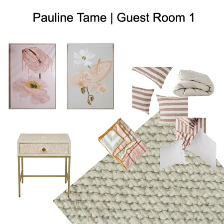 Pauline Tame | Guest Room 1 Interior Design Mood Board by BY. LAgOM on Style Sourcebook