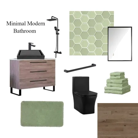 Modern Minimal Bathroom Interior Design Mood Board by Amanda Erin Designs on Style Sourcebook
