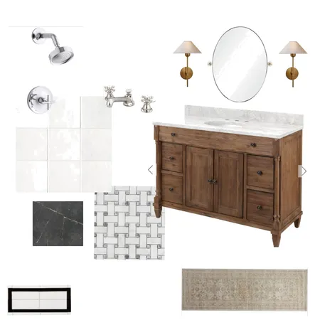 LisaAndrew upstairs bathroom Interior Design Mood Board by LC Design Co. on Style Sourcebook