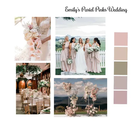 Emily Pastel Pink Wedding Interior Design Mood Board by AMS Interiors & Styling on Style Sourcebook