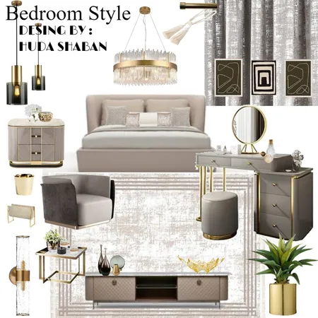 LUXURY BEDROOM Interior Design Mood Board by Huda shaban on Style Sourcebook