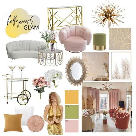 Hollywood Glam Interior Design Mood Board by rhianreilly on Style Sourcebook