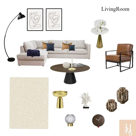 Living Room Interior Design Mood Board by GalGutermaqn on Style Sourcebook