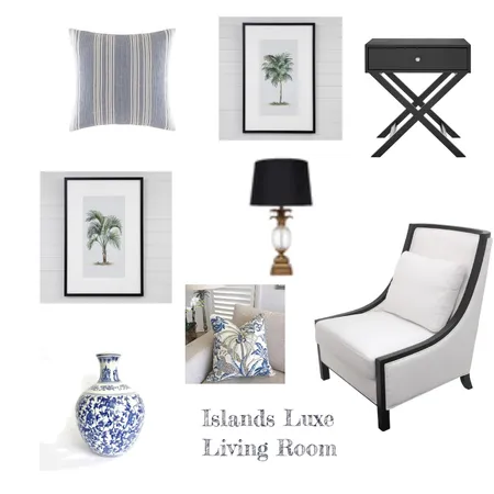 Hamptons Living Room Interior Design Mood Board by Anna Bella on Style Sourcebook