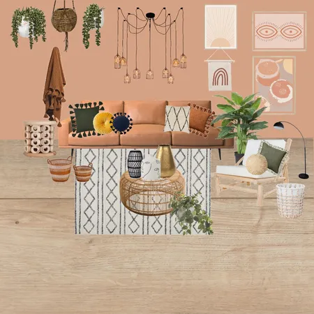 bohemian living room Interior Design Mood Board by juliannamurdocco on Style Sourcebook