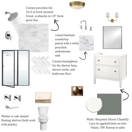 Amber Lee Carriere bathroom Interior Design Mood Board by LC Design Co. on Style Sourcebook