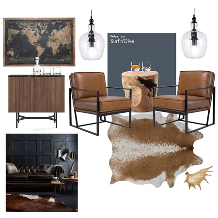 Whiskey Nook for Dad Interior Design Mood Board by LanaViljoen on Style Sourcebook