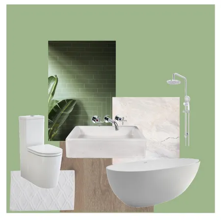 Green bathroom Interior Design Mood Board by LanaViljoen on Style Sourcebook