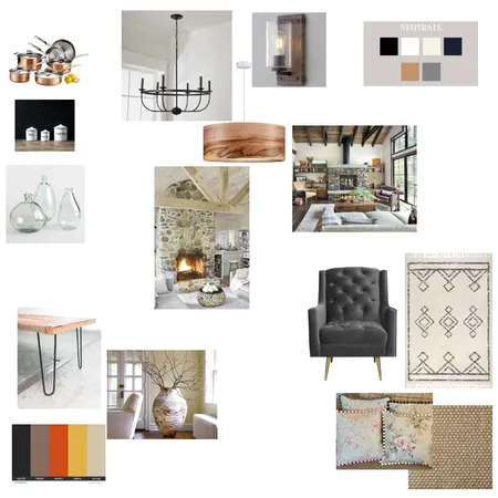 Modern Rustic Interior Design Mood Board by LesleyB on Style Sourcebook